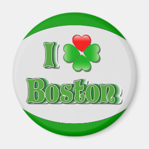 Aimant i Love Boston - Clover