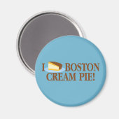 Aimant I Love Boston Cream Pie (Recto/Verso)