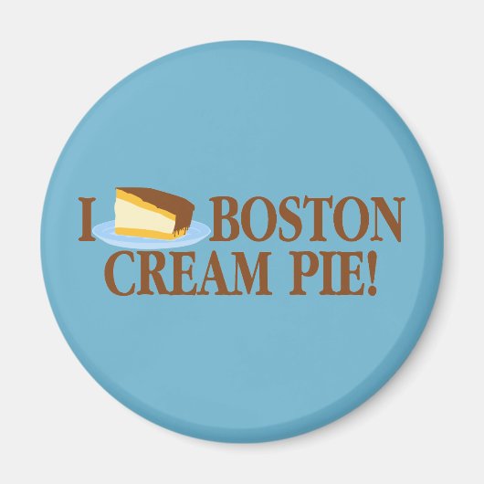 Aimant I Love Boston Cream Pie (Devant)