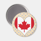 Aimant I Love Canada (Recto/Verso)