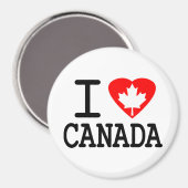 Aimant I Love Canada (Recto/Verso)