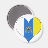 Aimant I Love Canary Islands (Recto/Verso)