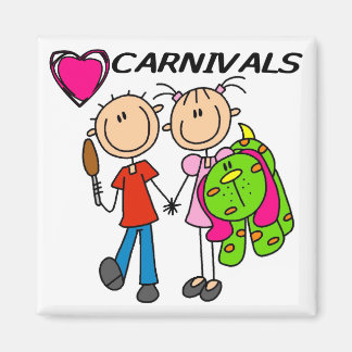 Aimant I Love Carnivals Tshirts et cadeaux