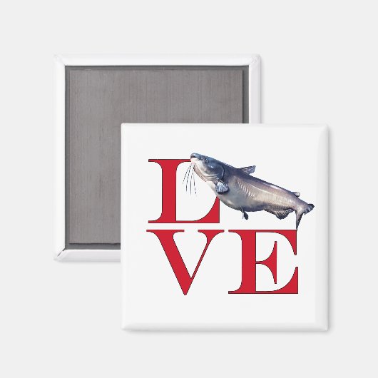 Aimant I Love Catfish (Recto/Verso)