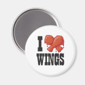 Aimant I Love Chicken Wings (Recto/Verso)