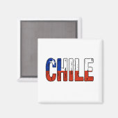 Aimant I love Chile (Recto/Verso)