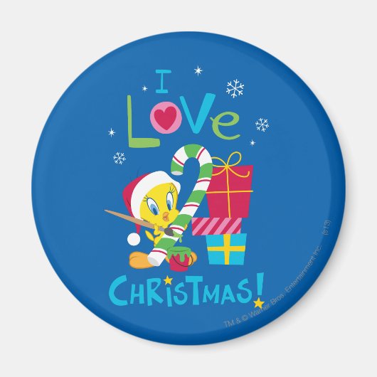 Aimant I Love Christmas - TWEETY™ (Devant)