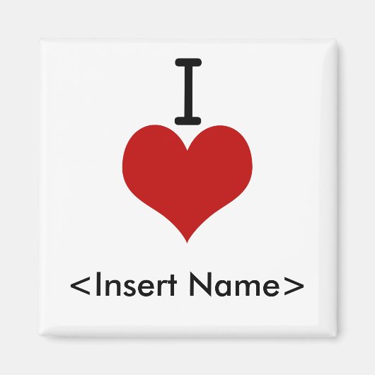 Aimant I Love (coeur) (Devant)