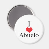Aimant I Love (Coeur) Abuelo (Recto/Verso)