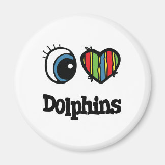 Aimant I Love (Coeur) Dolphins