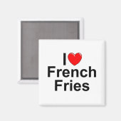 Aimant I Love (Coeur) French Fries (Recto/Verso)