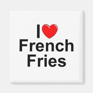 Aimant I Love (Coeur) French Fries