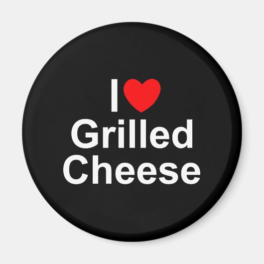 Aimant I Love (Coeur) Fromage Grillé (Devant)