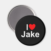 Aimant I Love (Coeur) Jake (Recto/Verso)