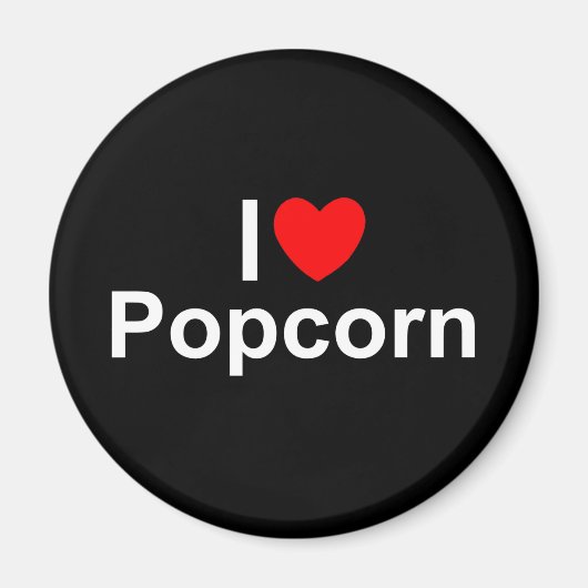 Aimant I Love (Coeur) Popcorn (Devant)