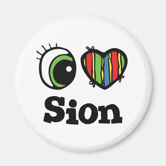 Aimant I Love (Coeur) Sion (Devant)