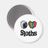 Aimant I Love (Coeur) Sloths (Recto/Verso)