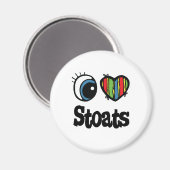 Aimant I Love (Coeur) Stoats (Recto/Verso)