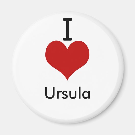 Aimant I Love (coeur) Ursula (Devant)