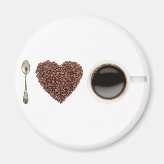 Aimant I Love Coffee 01 (Devant)