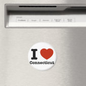 Aimant I Love connecticut (In Situ (Lave-vaisselle))