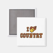 Aimant I Love Country Music (Recto/Verso)