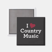 Aimant I Love Country Music (Recto/Verso)