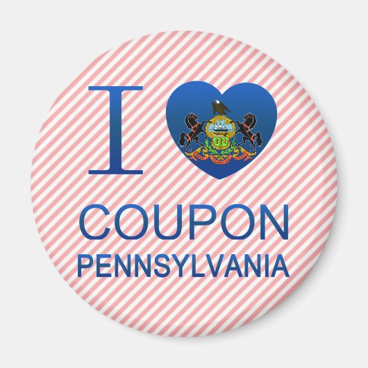 Aimant I Love Coupon, PA (Devant)