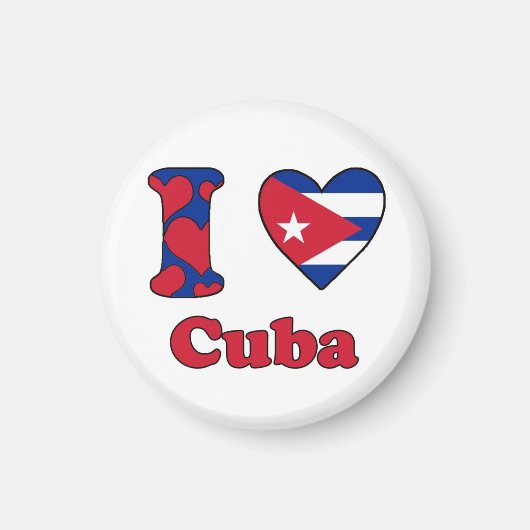 Aimant I love Cuba (Devant)
