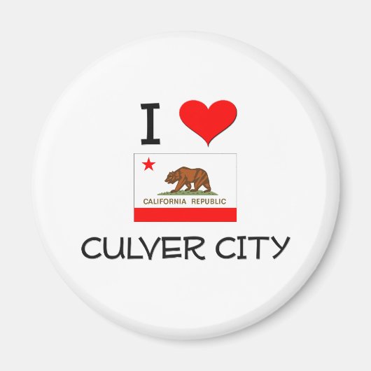 Aimant I Love CULVER CITY California (Devant)