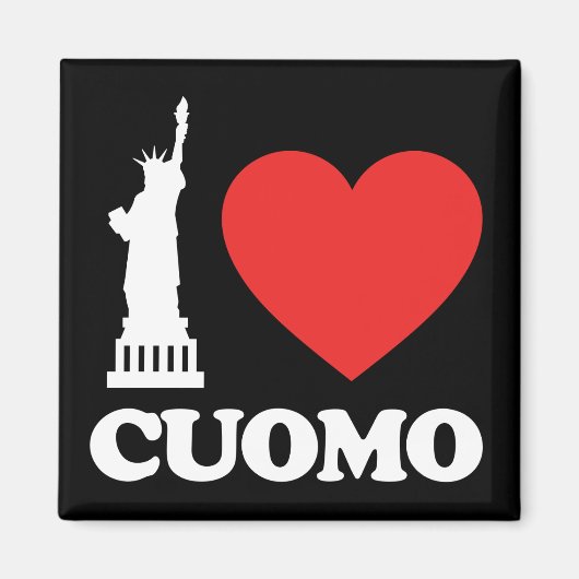 Aimant I Love Cuomo | Statue de la Liberté (Devant)