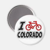 Aimant I Love Cycling Colorado (Recto/Verso)