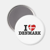 Aimant I Love Danemark (Recto/Verso)