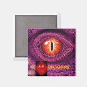 Aimant I Love Dragon's Eye grand carré (Recto/Verso)