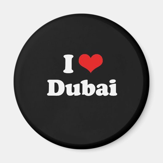 Aimant I Love Dubai Tshirt (Devant)
