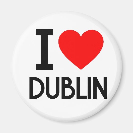 Aimant I Love Dublin (Devant)