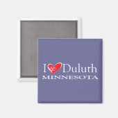 Aimant I Love Duluth Minnesota (Recto/Verso)
