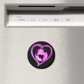 Aimant I LOVE EARTH (Pink) Series (In Situ (Lave-vaisselle))