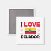 Aimant I Love Ecuador (Recto/Verso)