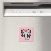 Aimant I Love Elephants (In Situ (Lave-vaisselle))