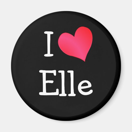 Aimant I Love Elle (Devant)