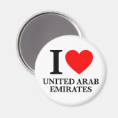 Aimant I Love Émirats Arabes Unis (Recto/Verso)