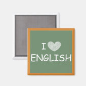 Aimant I Love English (Recto/Verso)