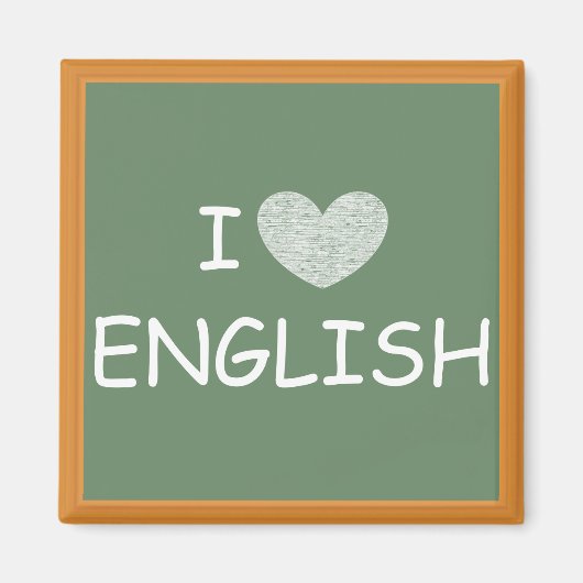 Aimant I Love English (Devant)