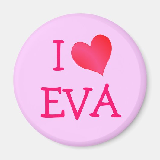 Aimant I Love Eva (Devant)