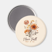 Aimant I Love Fall Most All - Autumn Foliage (Recto/Verso)