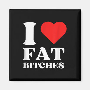 Aimant I Love Fat Es I Heart Fat Es Y2k Red Heart