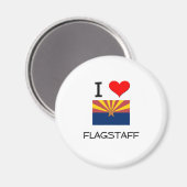 Aimant I Love FLAGSTAFF Arizona (Recto/Verso)