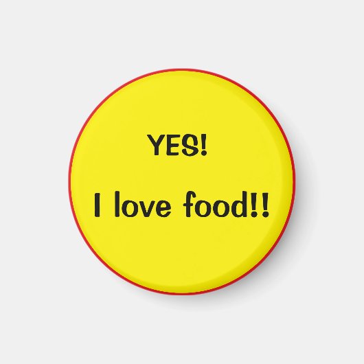 Aimant I love food (Devant)
