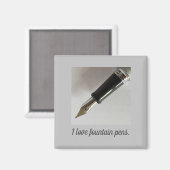 Aimant I Love Fountain Pens (Recto/Verso)
